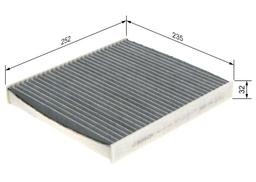 Filtre, air de l'habitacle BOSCH 1987432543