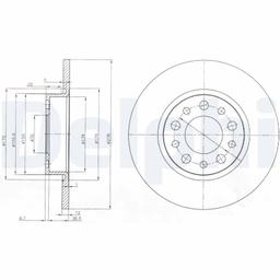 Disque de frein DELPHI BG3994