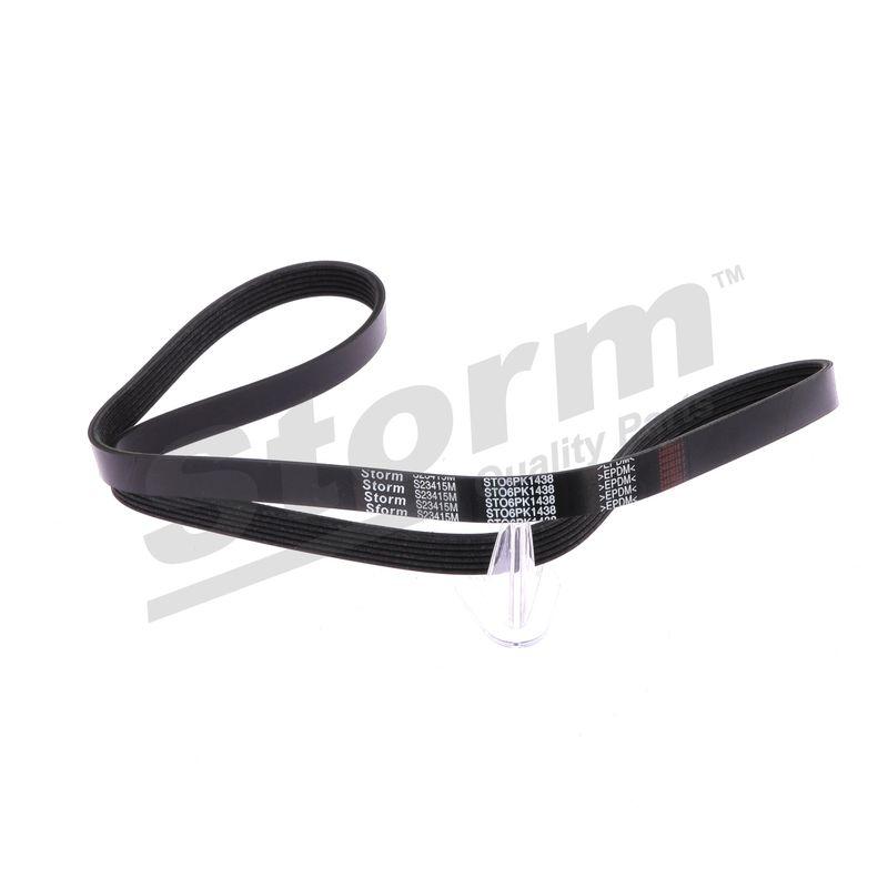 Courroie trapézoïdale à nervures STORM QUALITY PARTS STO6PK1438