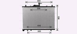 Radiateur, refroidissement du moteur AVA QUALITY COOLING RT2650