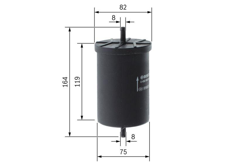Filtre à carburant BOSCH 0450905264