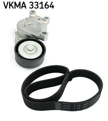 Jeu de courroies trapézoïdales à nervures SKF VKMA 33164