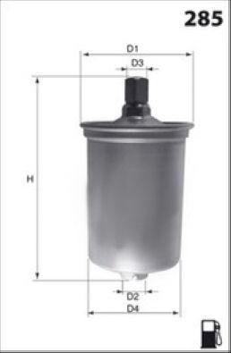 Filtre à carburant MECAFILTER ELE3570