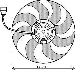Ventilateur, refroidissement du moteur AVA QUALITY COOLING VN7526
