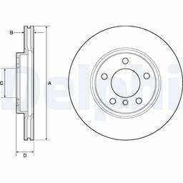 Disque de frein DELPHI BG4771C
