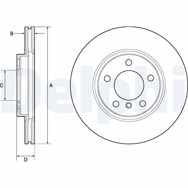 Disque de frein DELPHI BG4771C
