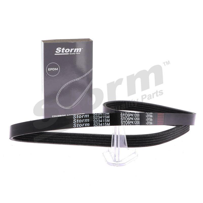 Courroie trapézoïdale à nervures STORM QUALITY PARTS STO5PK1200