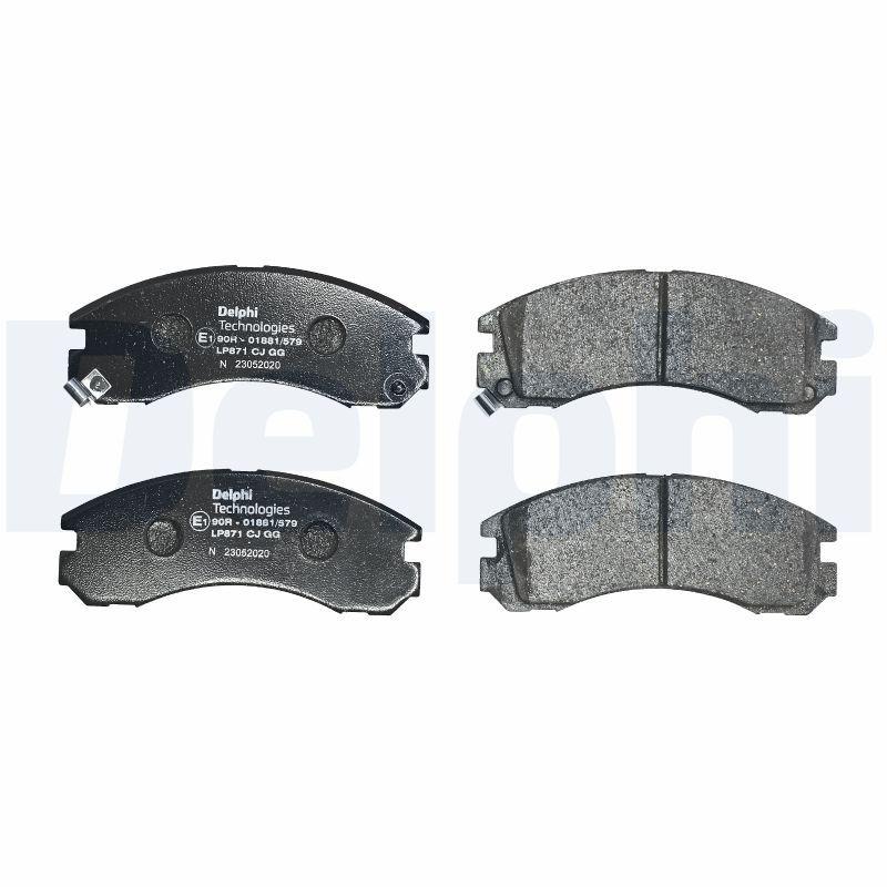 Kit de plaquettes de frein, frein à disque DELPHI LP871