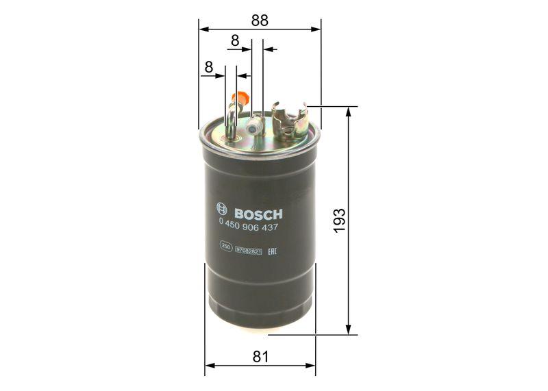 Filtre à carburant BOSCH 0 450 906 437