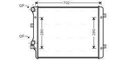 Radiateur, refroidissement du moteur AVA QUALITY COOLING VN2207