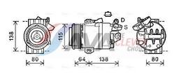 Compresseur, climatisation AVA QUALITY COOLING RTAK565