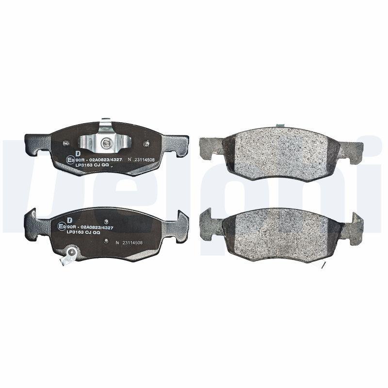 Kit de plaquettes de frein, frein à disque DELPHI LP3163