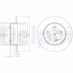 Disque de frein DELPHI BG4152