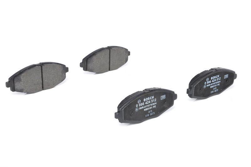 Kit de plaquettes de frein, frein à disque BOSCH 0 986 424 512