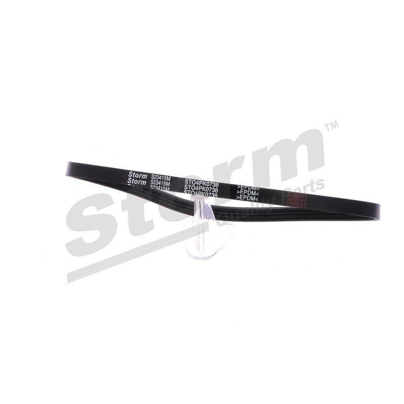 Courroie trapézoïdale à nervures STORM QUALITY PARTS STO4PK0738
