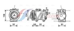 Compresseur, climatisation AVA QUALITY COOLING DNK344