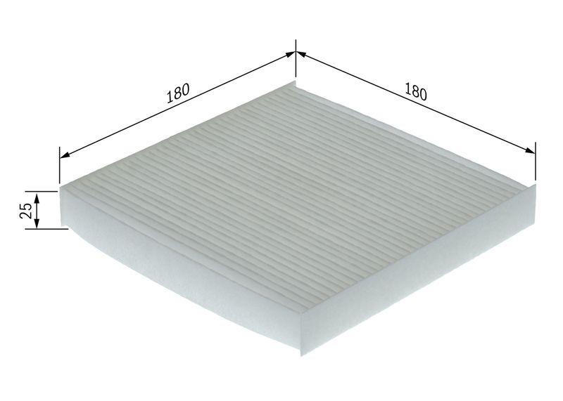 Filtre, air de l'habitacle BOSCH 1987435153