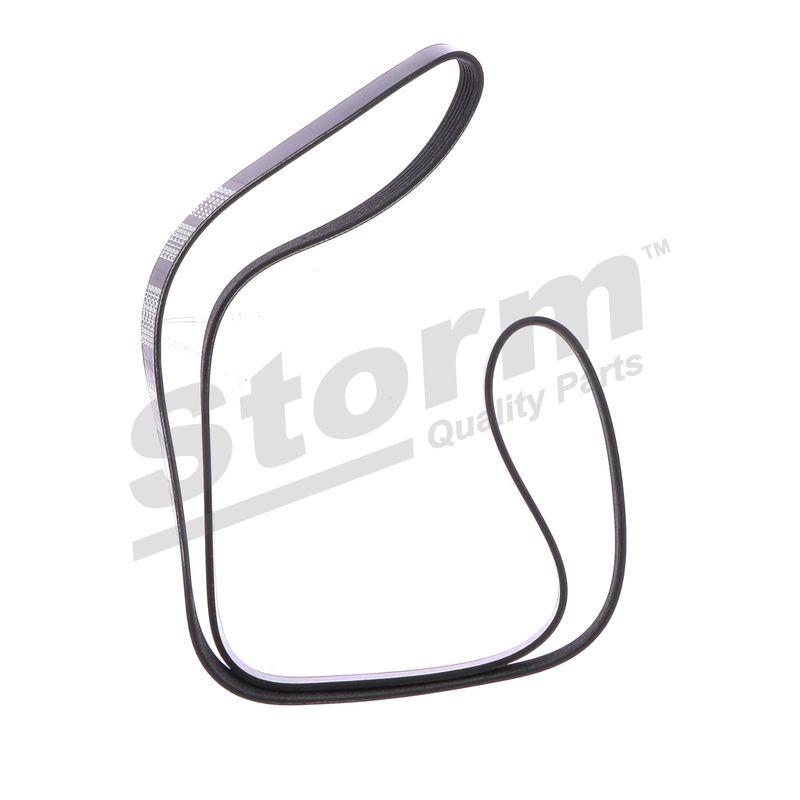 Courroie trapézoïdale à nervures STORM QUALITY PARTS STO6PK1638