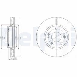 Disque de frein DELPHI BG4281C