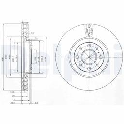 Disque de frein DELPHI BG3699