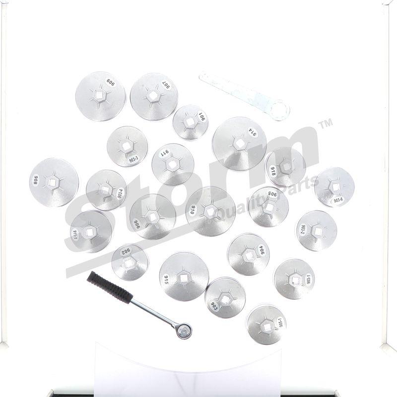 Kit clé coiffe pour filtre à huile STORM QUALITY PARTS 555509