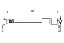 Flexible de frein BOSCH 1987476751