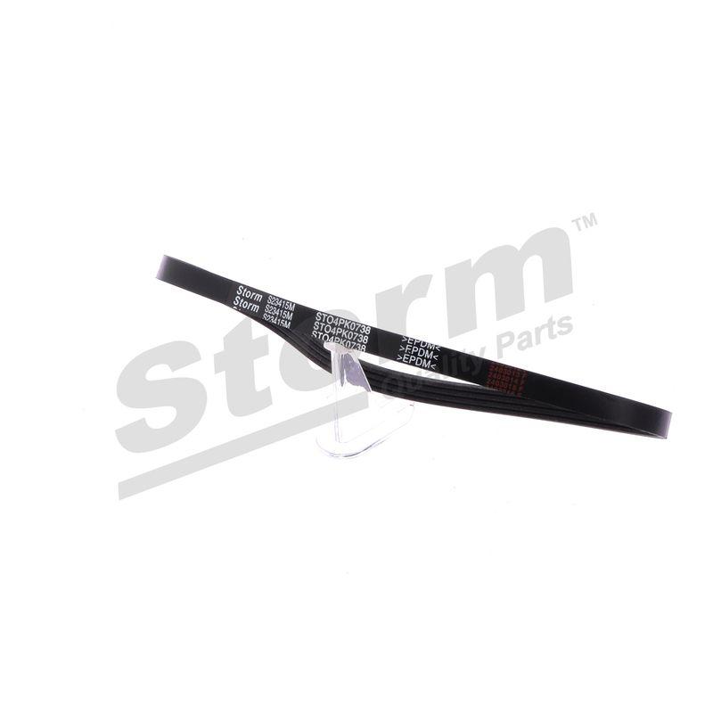 Courroie trapézoïdale à nervures STORM QUALITY PARTS STO4PK0738