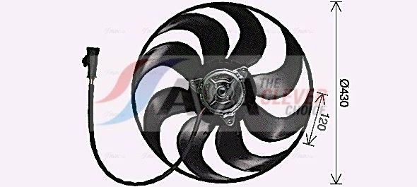 Ventilateur, refroidissement du moteur AVA QUALITY COOLING PE7559