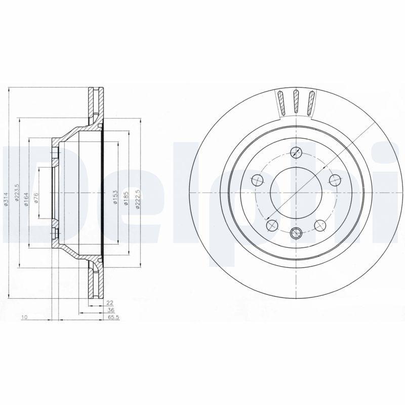 Disque de frein DELPHI BG3894