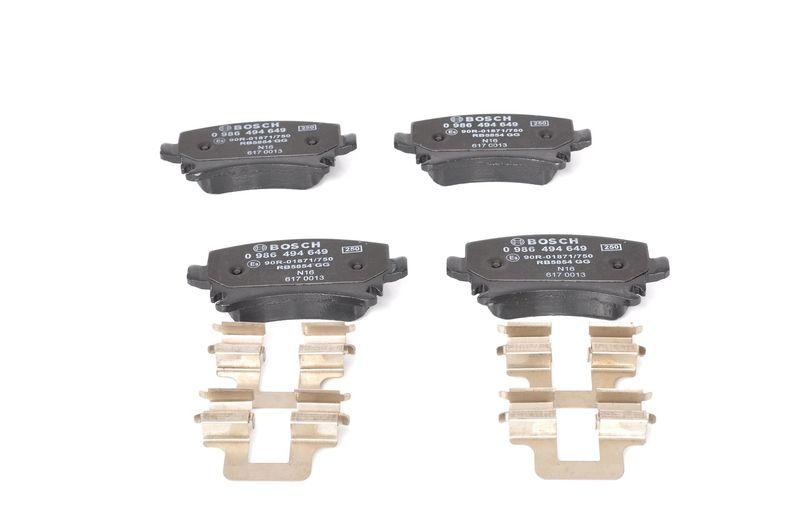 Kit de plaquettes de frein, frein à disque BOSCH 0 986 494 649