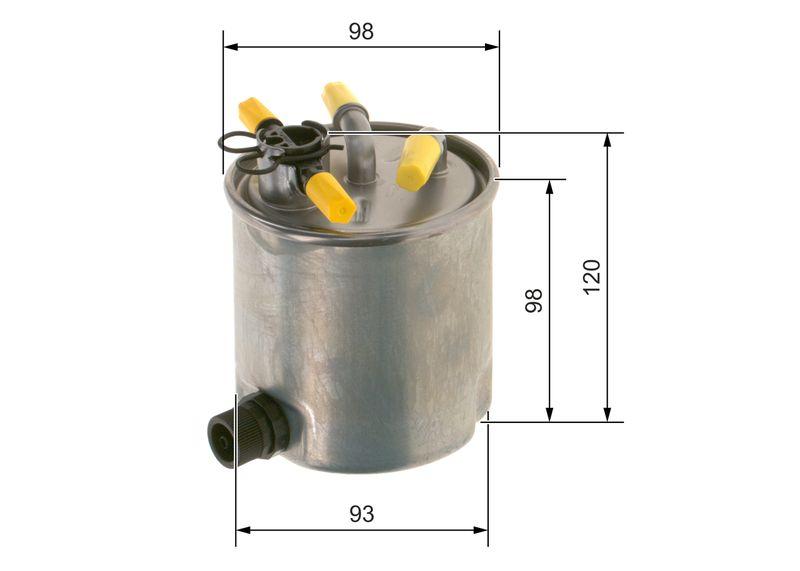 Filtre à carburant BOSCH F 026 402 182