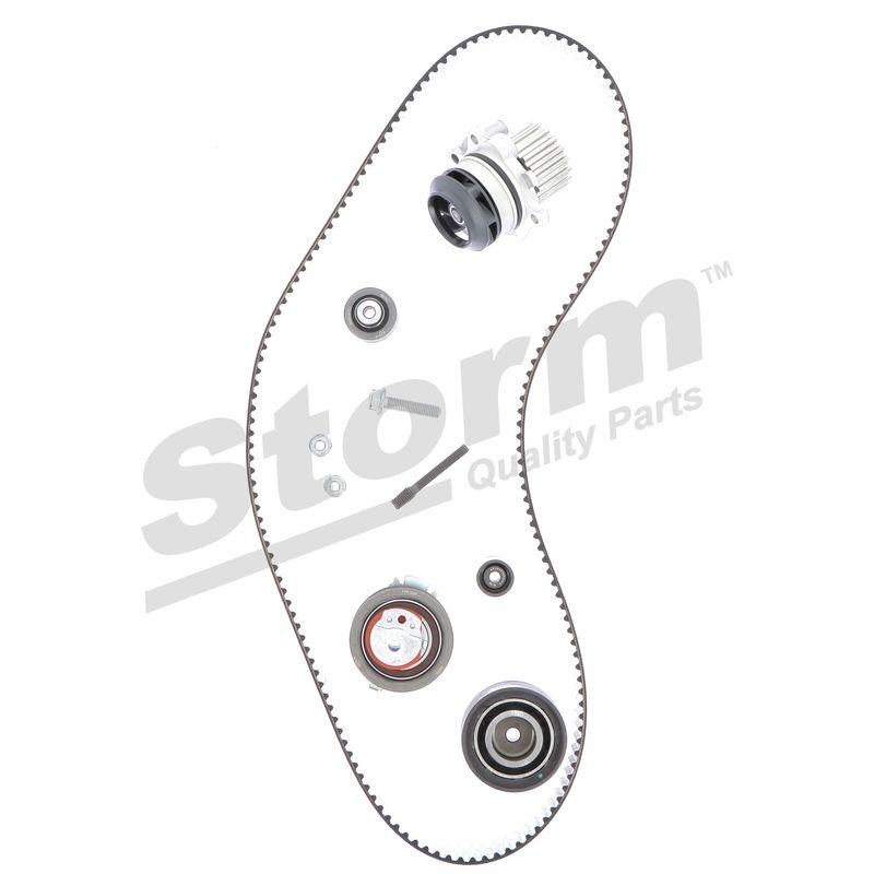 Pompe à eau + kit de courroie crantée STORM QUALITY PARTS 5550791KP