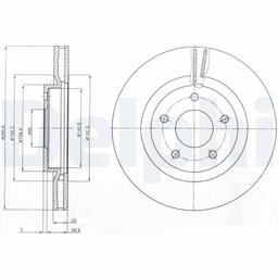 Disque de frein DELPHI BG4109C