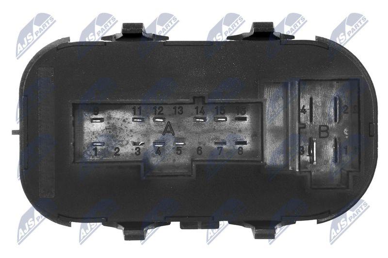Interrupteur, lève-vitre NTY EWS-FR-008