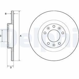 Disque de frein DELPHI BG4662C