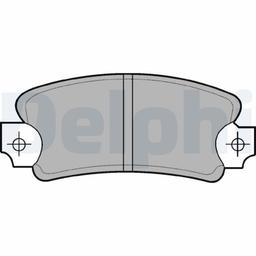 Kit de plaquettes de frein, frein à disque DELPHI LP146