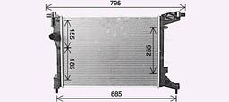 Radiateur, refroidissement du moteur AVA QUALITY COOLING FT2470