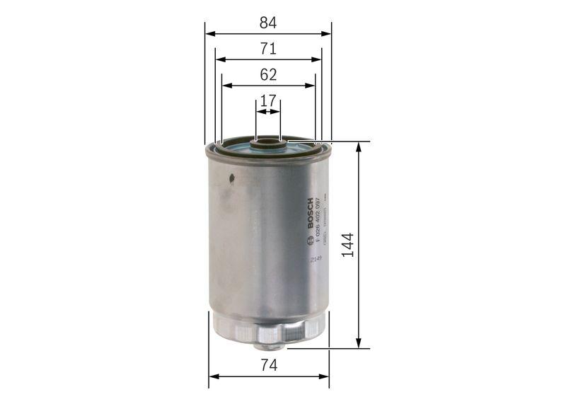 Filtre à carburant BOSCH F 026 402 097