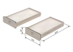 Filtre, air de l'habitacle BOSCH 1987435119