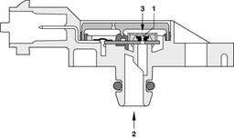 Capteur, pression des gaz échappement BOSCH 0 281 002 772