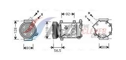 Compresseur, climatisation AVA QUALITY COOLING CNAK242