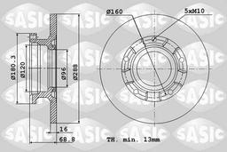 Disque de frein SASIC 6106298