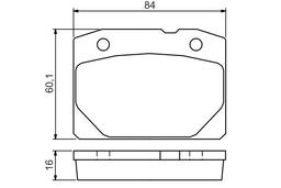 Kit de plaquettes de frein, frein à disque BOSCH 0986494568