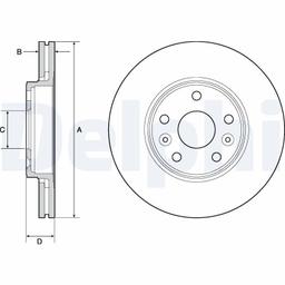 Disque de frein DELPHI BG4667C