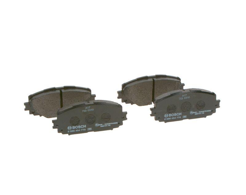 Kit de plaquettes de frein, frein à disque BOSCH 0 986 494 770