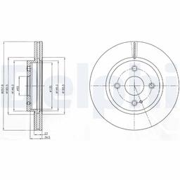 Disque de frein DELPHI BG4254C