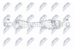 Arbre de transmission NTY NPW-PE-121