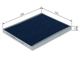 Filtre, air de l'habitacle BOSCH 0 986 628 614