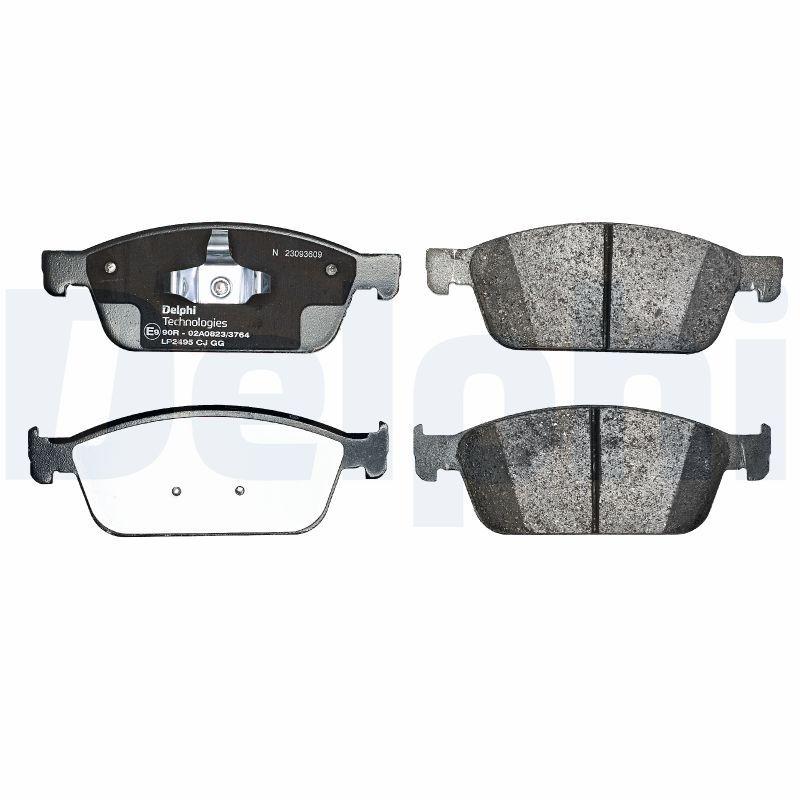Kit de plaquettes de frein, frein à disque DELPHI LP2495