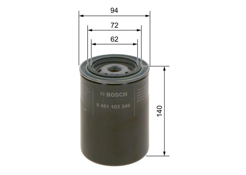 Filtre à huile BOSCH 0 451 103 346